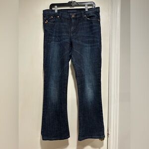 Rock & Republic Kasandra Women's Size 14M Mid-Rise Bootcut Blue Jeans.